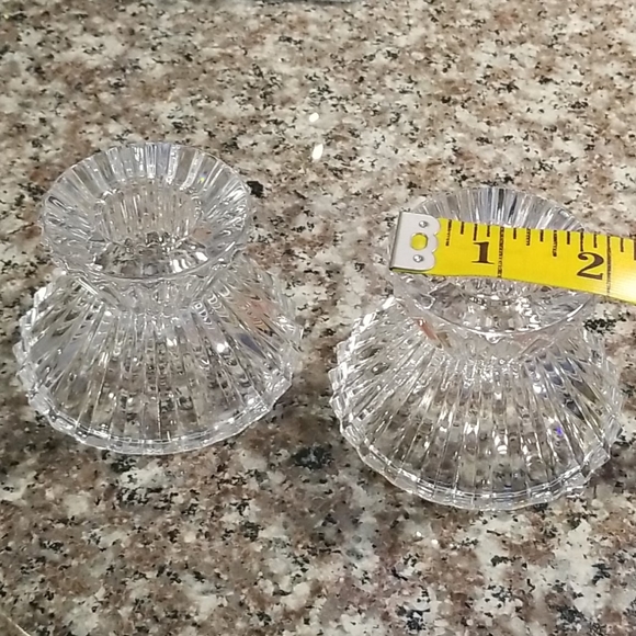 PAIR of Taper Crystal Candle Holders - Picture 4 of 5